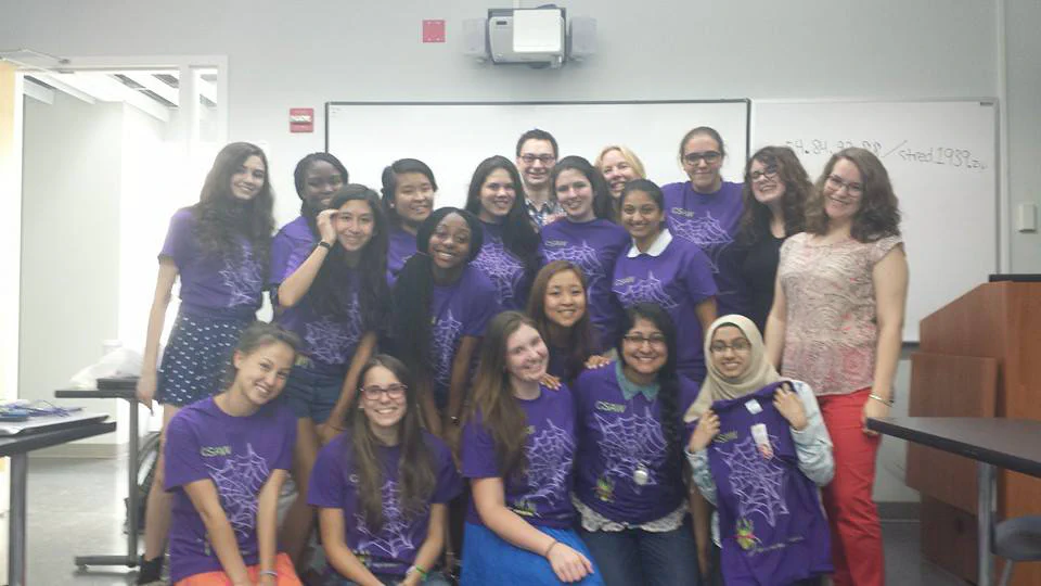Recent graduates of the CSAW Summer Program for High School Women