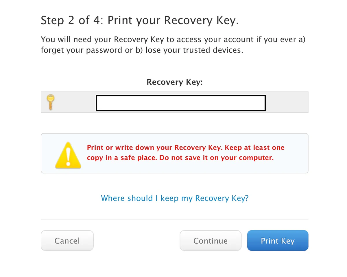Recovery Key