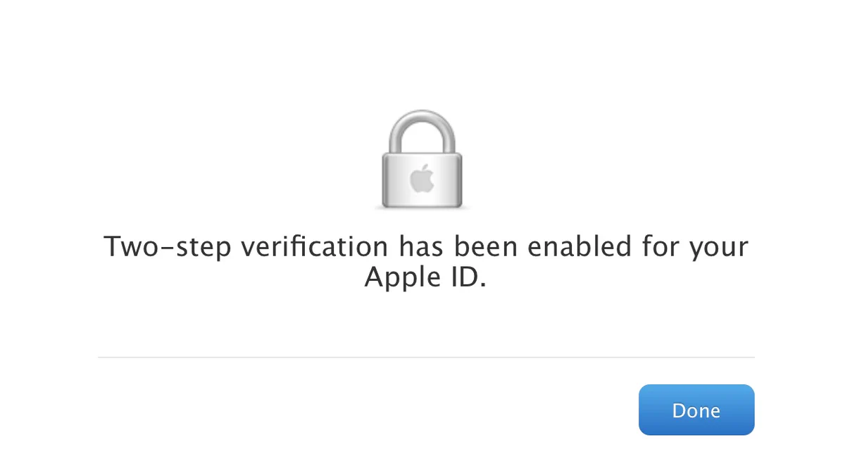Two-step verification enabled