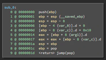 Figure 2b. LLIL of the example function.
