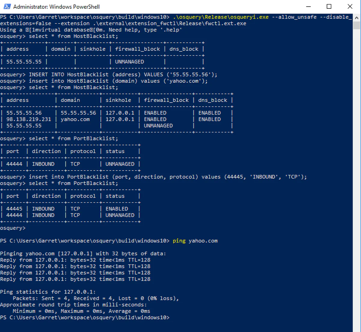 Instantly block hostnames and ports across your entire fleet with osquery