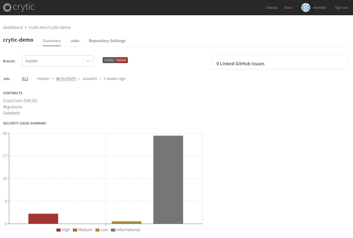 The Crytic Dashboard