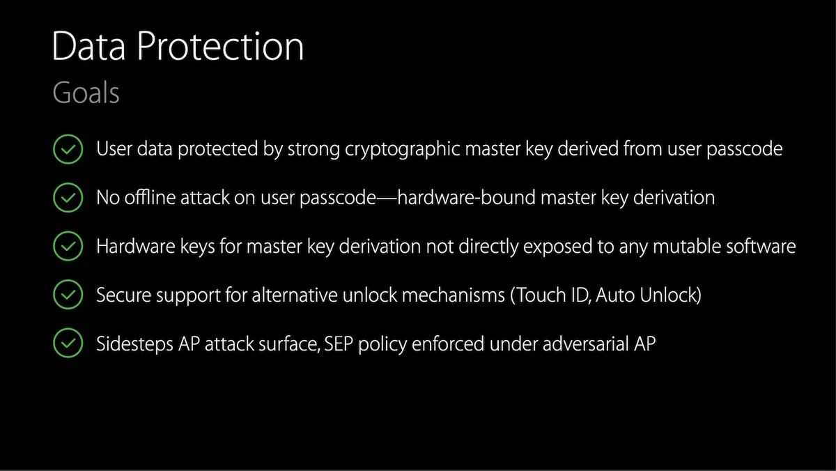 Illustration representing Apple’s threat model for the Secure Enclave, including adversarial physical access scenarios