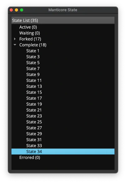 State List widget in action