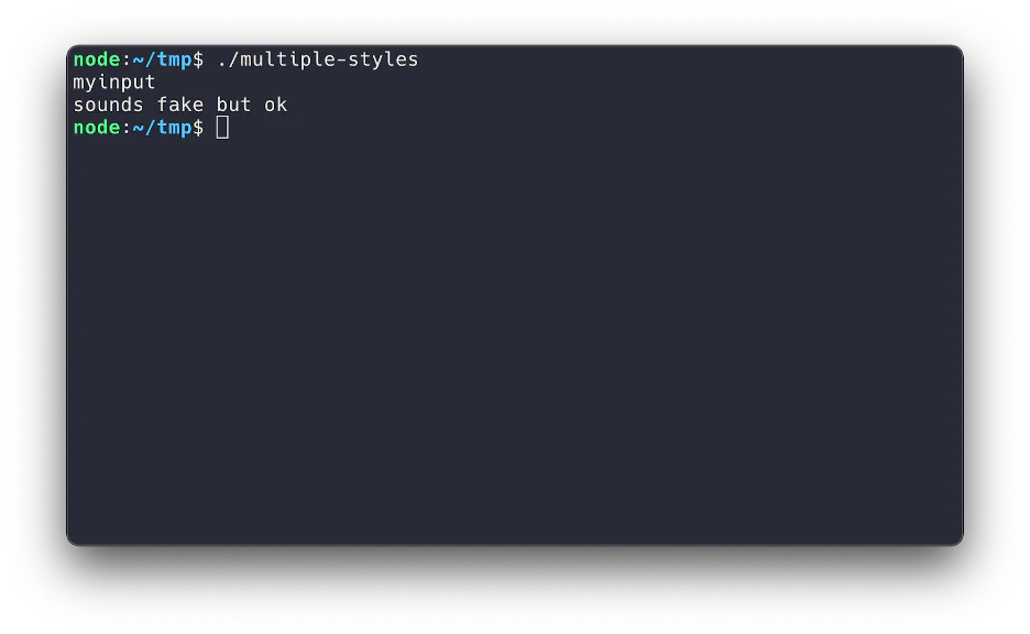 Running the challenge with an incorrect input