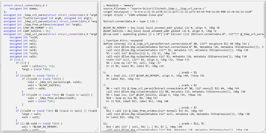 Original module and decompiled source code
