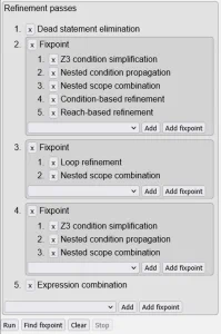 Refinement passes offered by Rellic