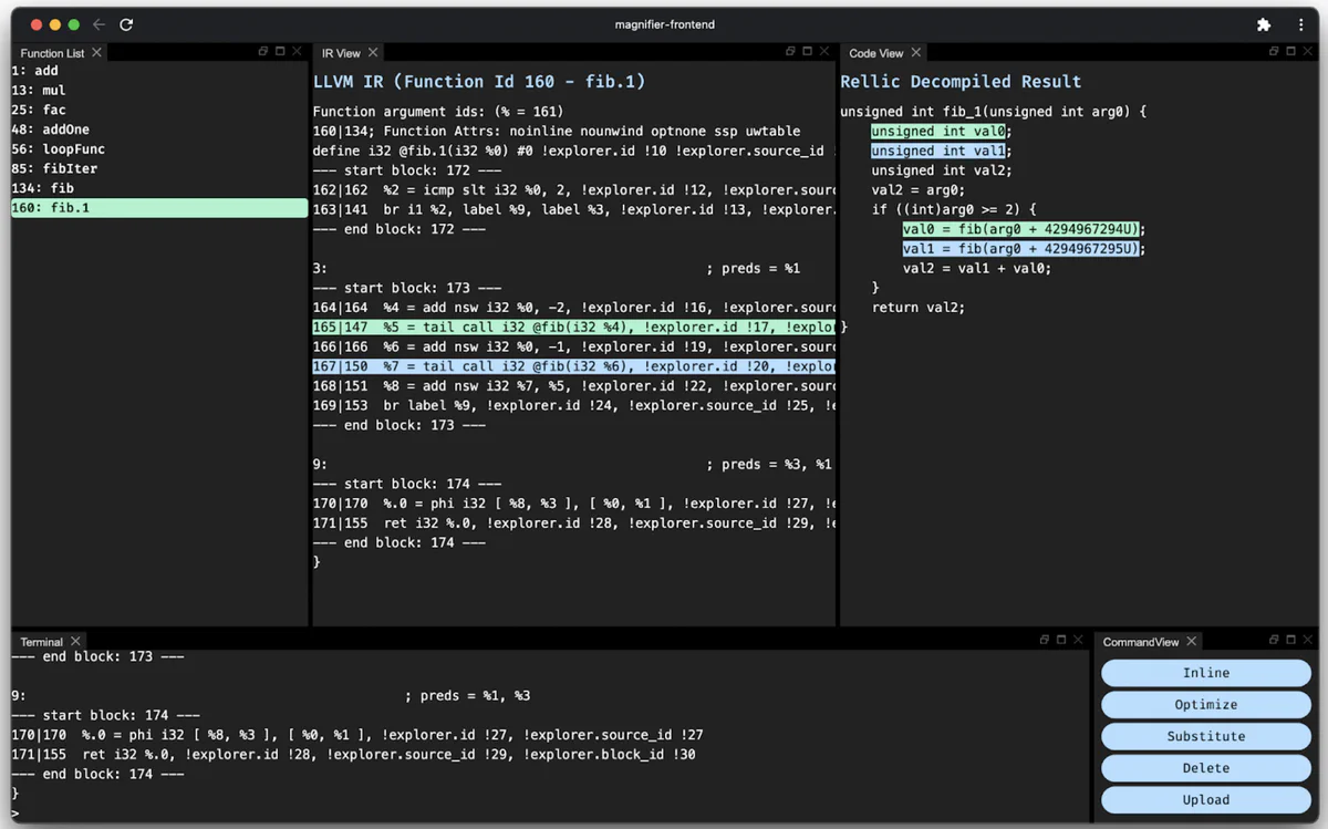 The Magnifier UI in action