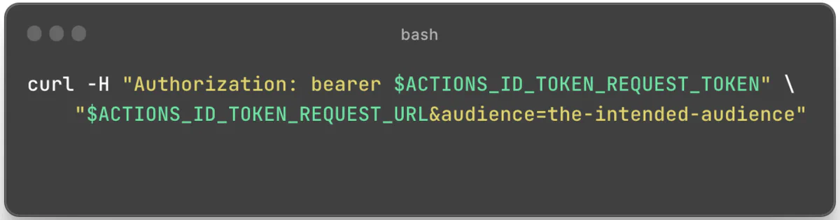 Retrieving an ambient OIDC credential in a GitHub Actions workflow