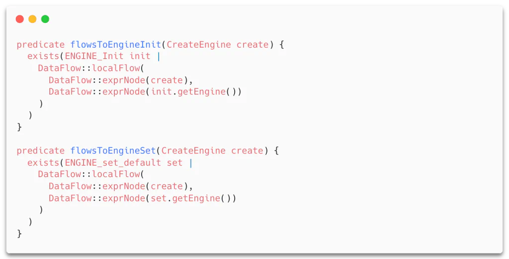 Data flow configuration from CreateEngine to ENGINE_init and ENGINE_set_default