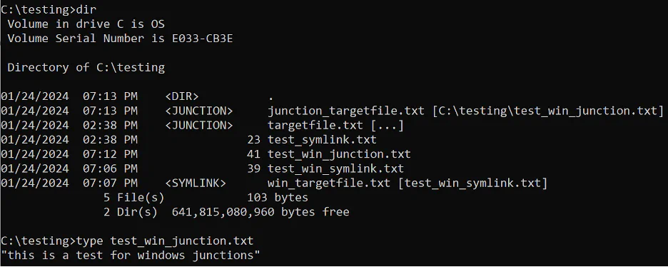 The directory from Windows’s point of view