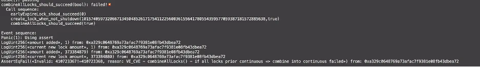 Echidna’s debugging at the beginning of the engagement