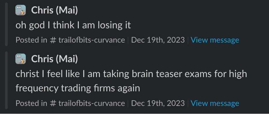 A collective “losing it” moment, capturing the challenges of this project
