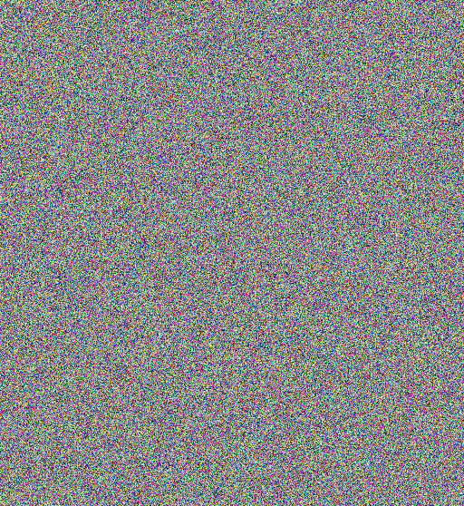 Figure 6: XOR of the pseudorandom image with Tux