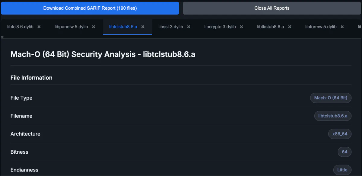 Figure 2: Tabbed interface for managing multiple analyses