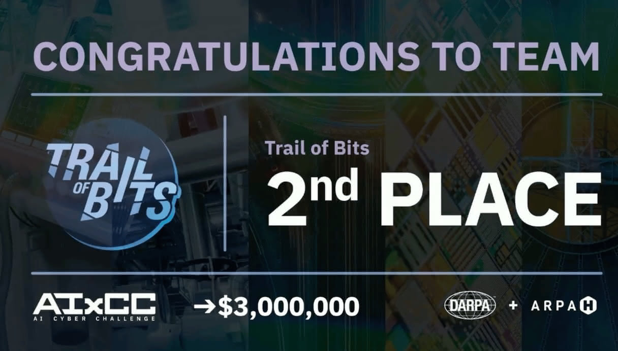 Trail of Bits wins second place at AIxCC