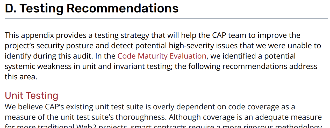 Image showing Appendix D for 2024 CAP Labs review